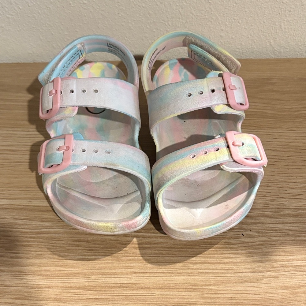 Cat & Jack Pastel Kids Sandals with Buckles